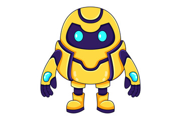 Little Robot Character Design Illustration