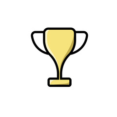 Trophy icon vector