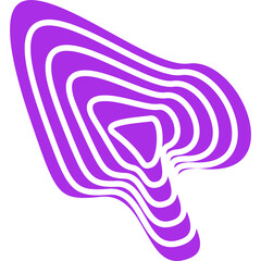 Abstract Form Concentric Wavy