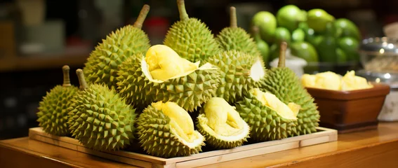 Foto op Aluminium Frische Durian-Früchte aus Ko Phangan, Thailand © PhotoArtBC