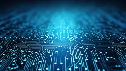 Circuit Board Background. Computer, Data, Technology, Artificial Intelligence.