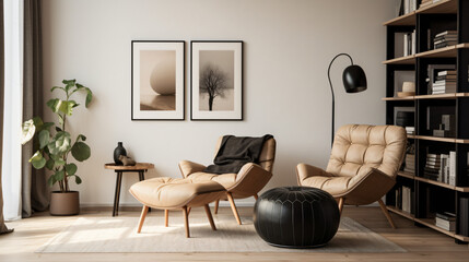 A modern Scandinavian living room