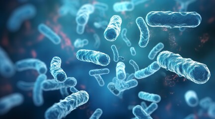 Legionella pneumophila Bacteria. Medical 3d illustration.