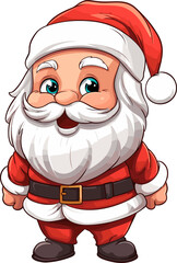 Santa Claus. Cartoon style. Vector illustration