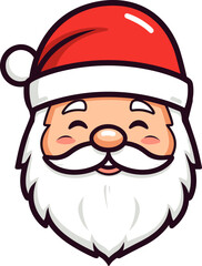 Obraz na płótnie Canvas Santa Claus. Cartoon style. Vector illustration