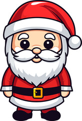 Santa Claus. Cartoon style. Vector illustration