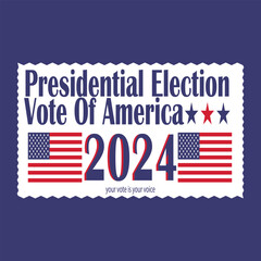 USA 2024 Presidential Elections Event Banner.