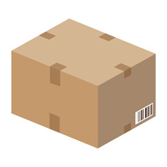Carton box in vector images.