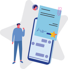 People celebrating the signing of a contract.