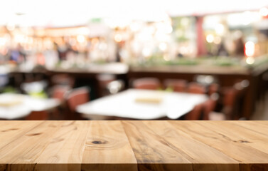 Product Mockup Restaurant blurred Background