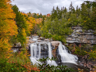 Blackwater Falls: Autumn's Majestic Cascade in WV
