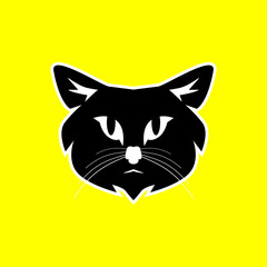 Cat face design vector. Animal. Easy to edit layered vector illustration.