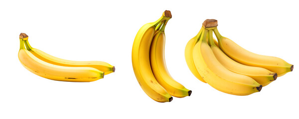 bunch of bananas, isolated 