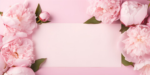 Pink Rose Card Design ,Elegant Rose Petals