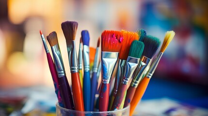 advanced artist tools. different kinds of brushes and drawing tools. generative AI