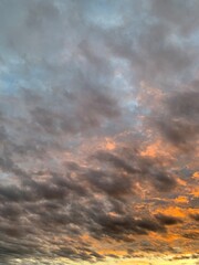 sunset in the sky