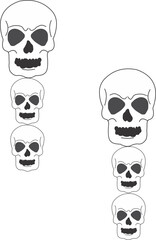 The skeleton earring PNG 21