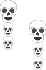 The skeleton earring PNG 21