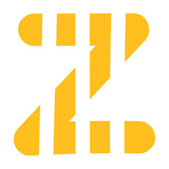 A to Z rainbow alphabets with stripe design for cute font, typography, sweet stickers, tattoo, campaign label, brand logo, company and business logo, icons, letters, text, initials, fashion, clothing