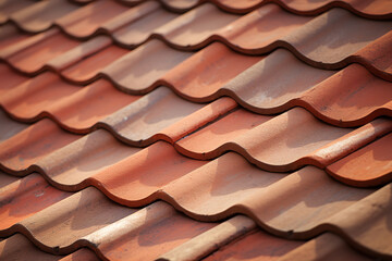 Shot of detail shot of gambrel roof tiles texture 