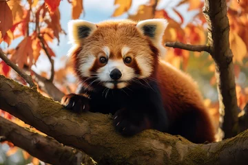Deurstickers red panda  © Nate