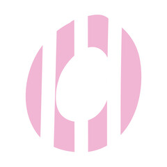 A to Z pastel candy alphabets with stripe design for cute font, typography, sweet stickers, tattoo, campaign label, brand logo, company and business logo, icons, letters, text, initials, fashion