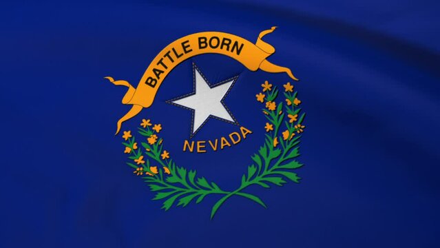Nevada State Flag Loop Background