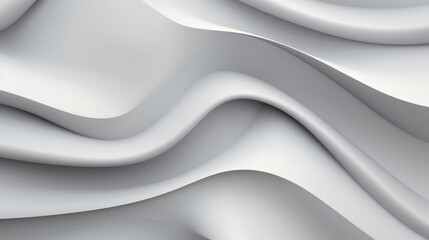 Luxury futuristic 3D abstract white background. Shine gradient illustration, minimal. Digital luxury drawing for interior design, fashion textile, wallpaper, website