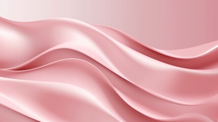 Luxury futuristic 3D abstract pastel pink background. Shine gradient illustration, minimal. Digital luxury drawing for interior design, fashion textile, wallpaper, website