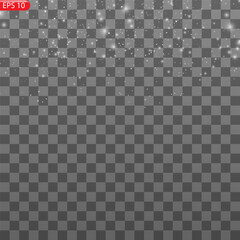 Abstract stylish light effect on a black background. Gold glowing neon line. Golden luminous dust and glares. Flash Light. luminous trail. Vector illustration. EPS 10