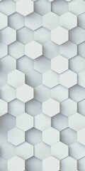 Fototapeta premium Volumetric hexagons at different levels. Background and backdrop for smartphone