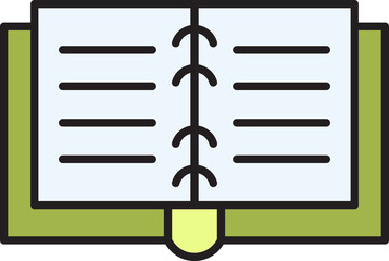 Book Icon Illustration
