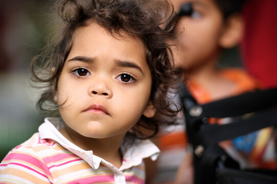Three year old Aboriginal GirlLooking at Camera