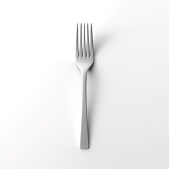 3d render illustration of a fork isolated on white background