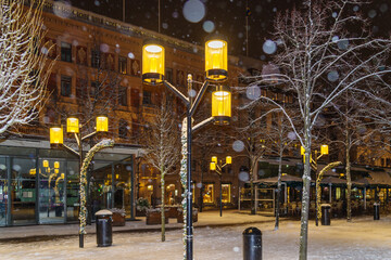 christmas lights in stockholm