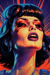 Vintage Vision: A 1970's Style Abstract Movie Poster Reflecting a Cinematic Era Through Geometric Mystique, Crafted by Generative AI © BigMindOutfit