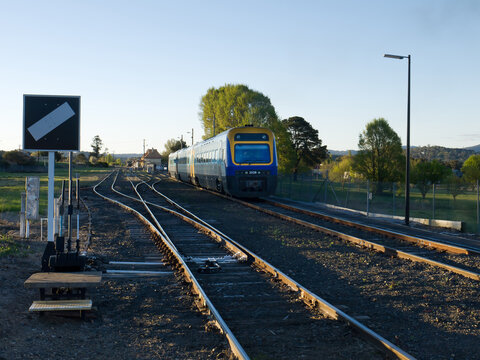 The Explorer Train departing Armidale Railway Station