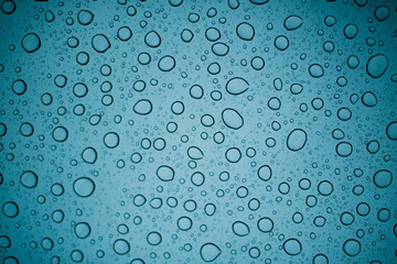 water drops on glass