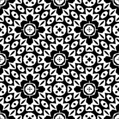 
White background with black pattern. Seamless texture for fashion, textile design,  on wall paper, wrapping paper, fabrics and home decor. Simple repeat pattern.