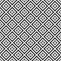 
White background with black pattern. Seamless texture for fashion, textile design,  on wall paper, wrapping paper, fabrics and home decor. Simple repeat pattern.