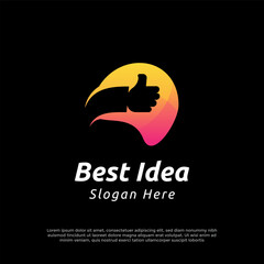 Best Idea Logo Vector Design Template