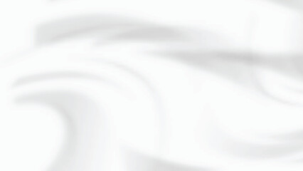 Elegant white background with drapery fabric. 3d illustration, 3d rendering.