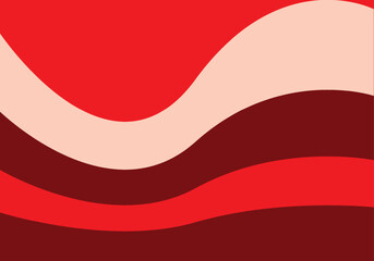 Red and White Swirl