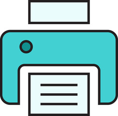 Printer Icon Illustration
