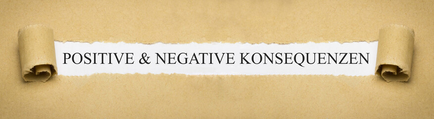 Positive & Negative Konsequenzen