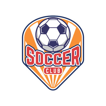 Soccer logo or football club sport sign badge