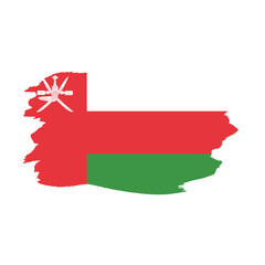 National flag of Norway with brush stroke effect on white background