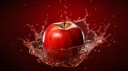 Foto op Aluminium Creative layout made from Fresh Red apple © Fauzia