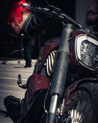 motorcycle in the street