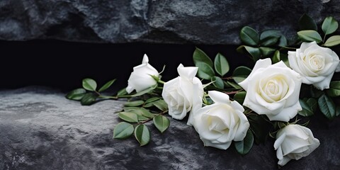 Rustic elegance. White rose bouquet for special day. Love purest bloom in vintage style. Romantic roses. Blossoming gift